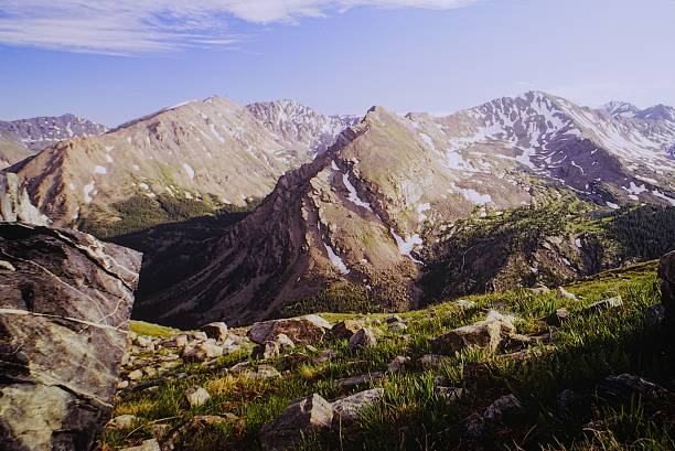 Mountain Climbing in the Mount Massive Primitive Area Sawatch Range Colorado Rocky Mountains in August 1986