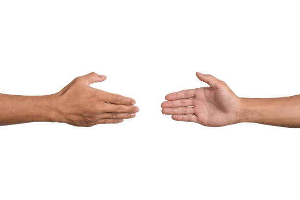 istock Two hands shaking hands to celebrate 2187927077