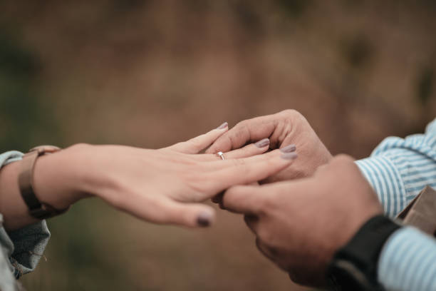 istock Scenic nature engagement close up shot 2187929393