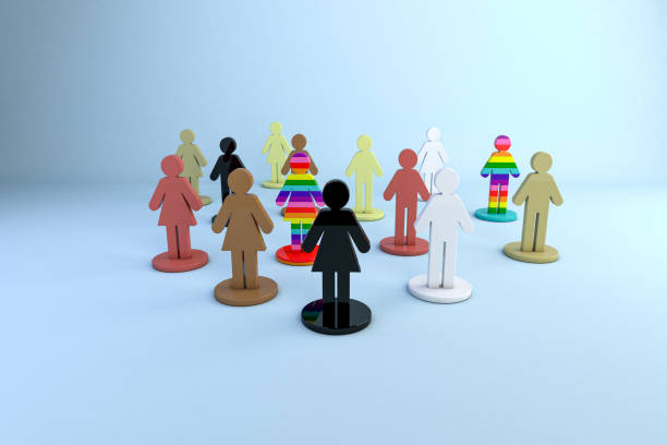 istock 3D illustration of colorful human figures representing diversity and inclusion, with different skin tones and patterns symbolizing equality, respect and unity in a multicultural environment 2187936689