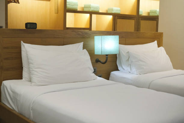 istock Twin Beds in a Luxury Hotel 2187943125