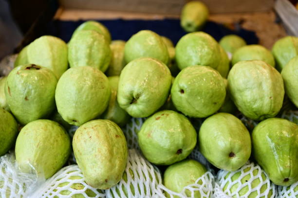 istock Taiwan Guava Displayed at a Fruit Stall 2187944646