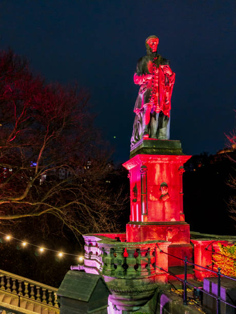 Christmas Lights in Edinburgh City, Scotland, United Kingdom