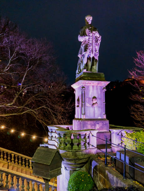 Christmas Lights in Edinburgh City, Scotland, United Kingdom