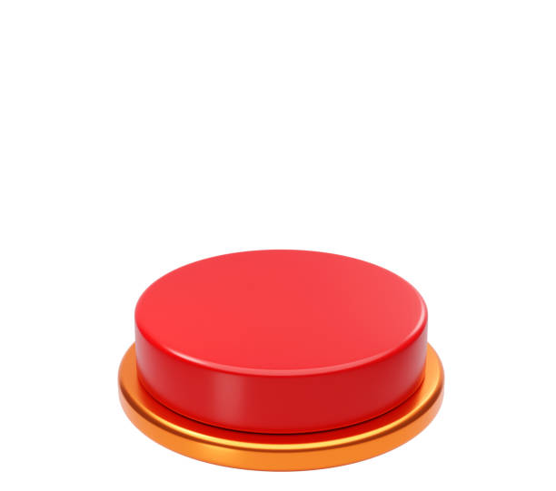 Realistic metal button