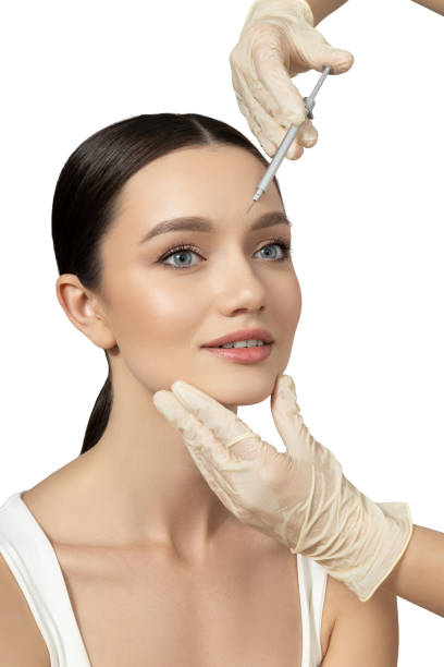 istock PNG, Girl getting botox injection, isolated on white background 2187960910