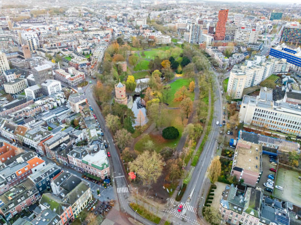 Nature in the city seen from above