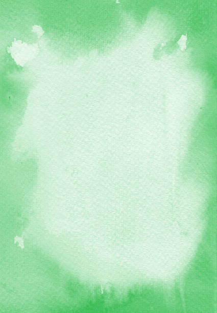 istock Organic green background, watercolor paint texture in trendy eco style 2187966755