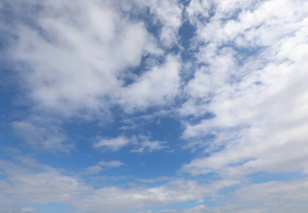 istock blue sky with white clouds and no other elements ideal as a weather forecast concept 2187976405