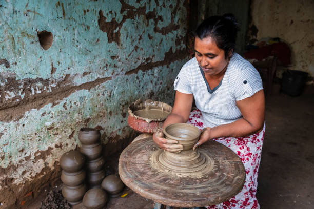 istock Lankan potter working in a workshop near Sigiriya town 2187978499