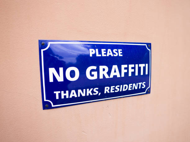 istock No Graffiti Sign on a Building Wall 2187982826