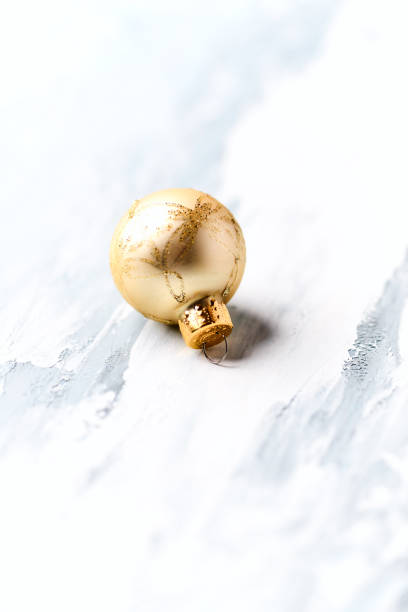 istock Close-up of a golden bauble. Soft focus. 2187983913