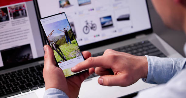 istock Online Social Website Content On Phone 2187984548