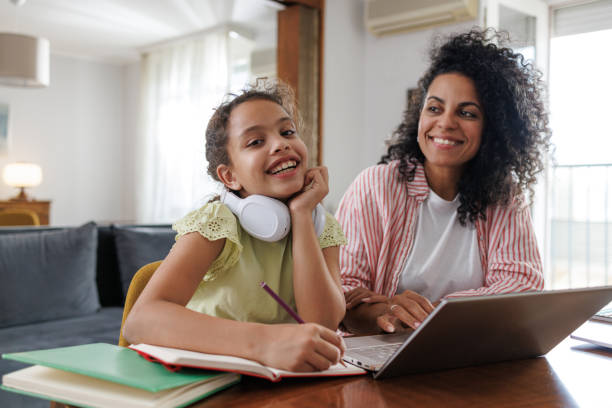 istock Learning at Home: Mother and Daughter 2187986445