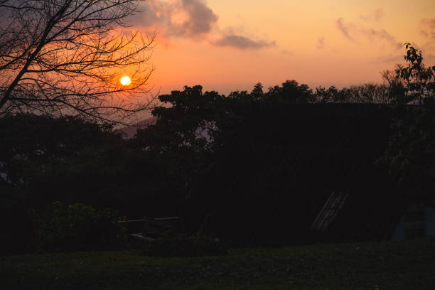 istock landscape and travel concept with sunrise with forest on mountain 2187987452
