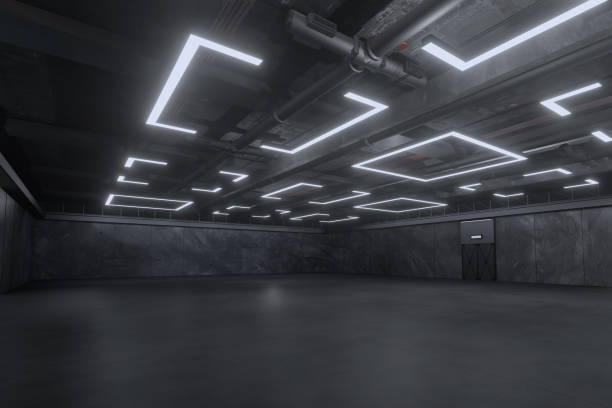 istock Empty hall exhibition centre.Big room.The backdrop for exhibition stands, booth,market,trade show.Conversation for activity,meeting.Arena for entertainment,event,sports.Indoor for Factory,showroom.3d render. 2187988005