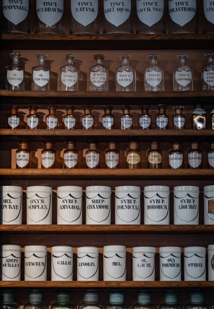 istock The old drawer cabinet of  apothecary 2187988549