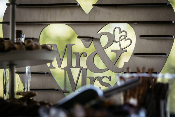 Elegant wooden decorative sign displaying \