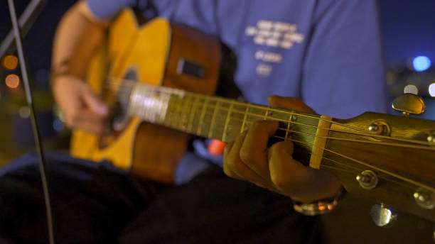 istock Playing guitar,Guitarist,Nightlife. 2187991523