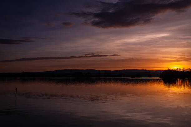 istock Vysatov pond with sunset color light in autumn sunny evening 2187992746