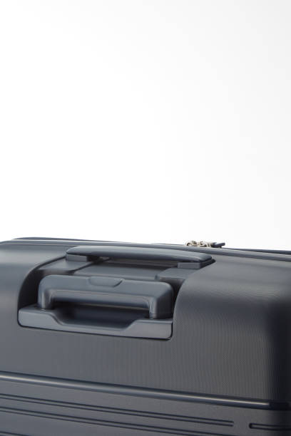 istock Back View Of Suitcase Over White Background 2188005171