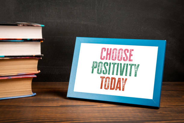 Choose Positivity Today. Motivational text in a picture frame.