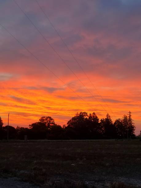 istock Orange skies at night 2188008101