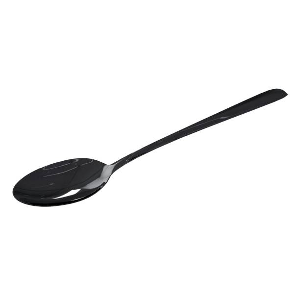 Black stainless steel spoon designed for modern dining experiences