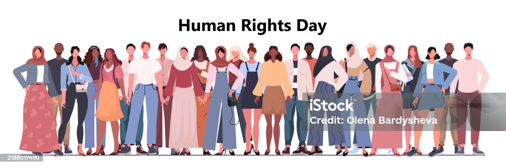 Human Rights Day Stock Illustration - Download Image Now - Adult ...