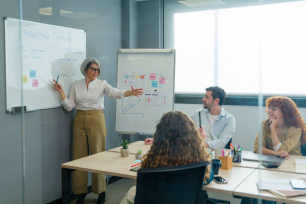 istock Marketing team discussing strategy during a business meeting 2188021026
