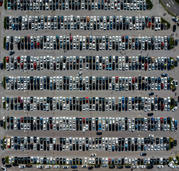 istock Top View over Outdoor Parking Lots 2188022802