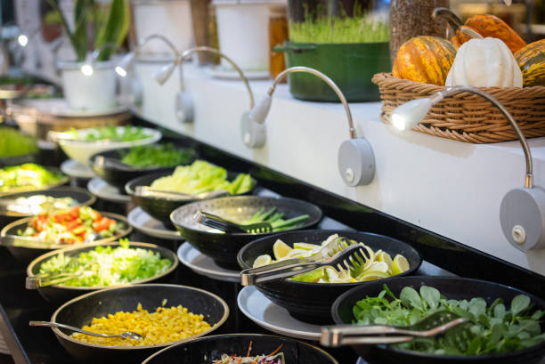 istock Delicious salads at the hotel buffet 2188025986