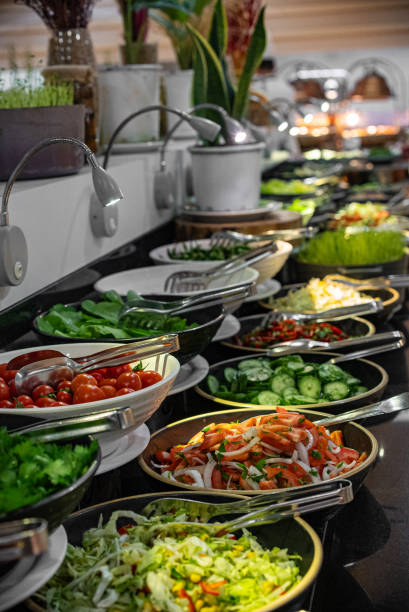 istock Delicious salads at the hotel buffet 2188026834