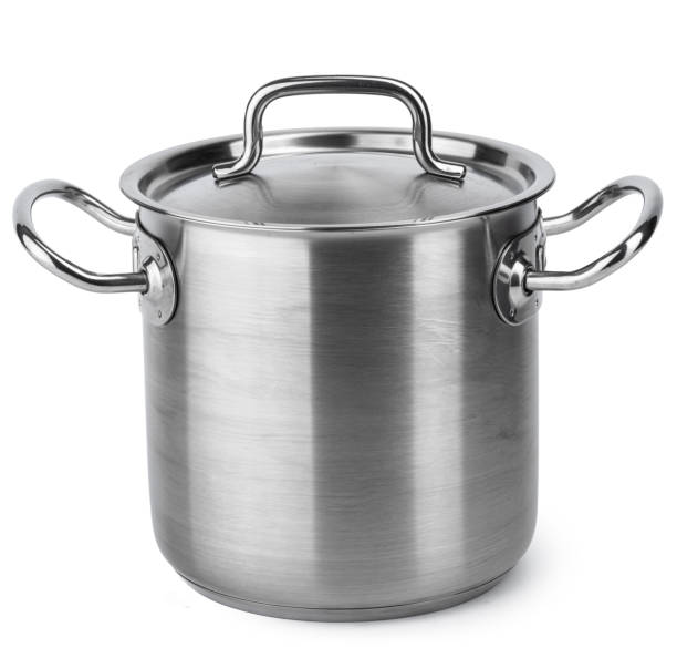 istock New metal cooking pot isolated on white 2188036409