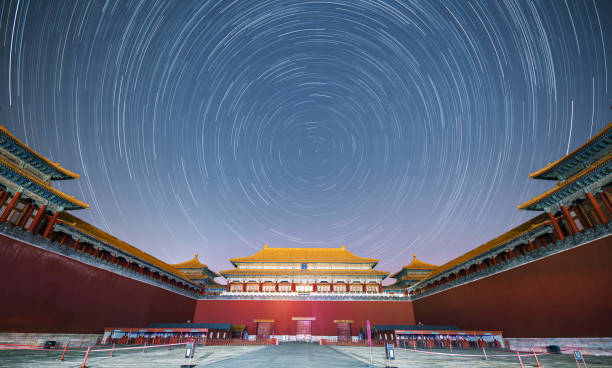 istock Beijing Imperial Palace Meridian Star Trail 2188040920