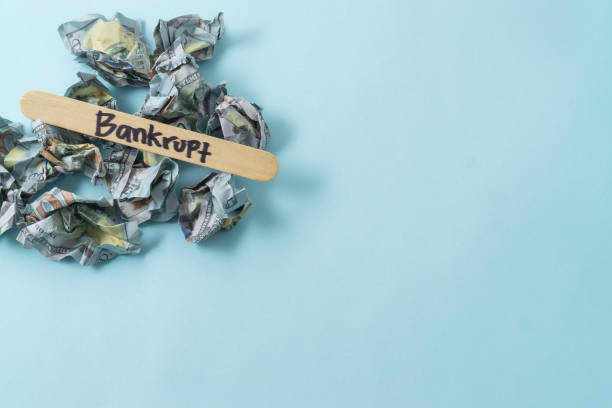 istock Financial concept with a text Bankrupt 2188041757