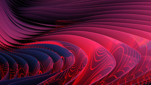 Red neon industrial architecture background