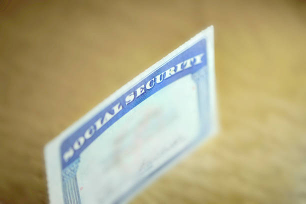 istock Social Security Cards Symbolizing Benefits for Elderly United Stated 2188055529