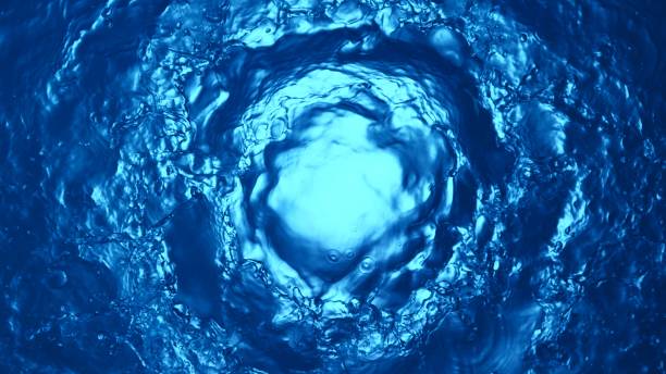 istock Texture of splashing water surface, top shot, tunnel shape. 2188059274