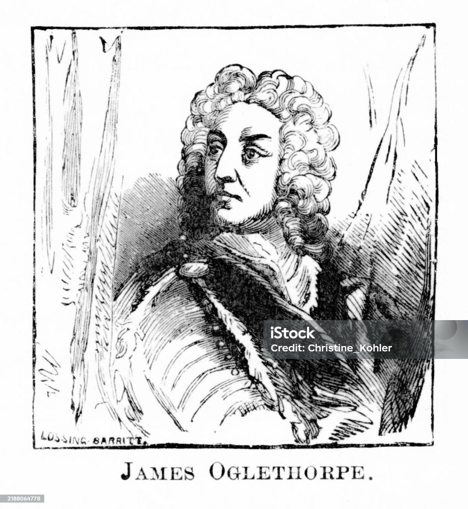 James Oglethorpe Portrait Founder Of Colony 18th Century