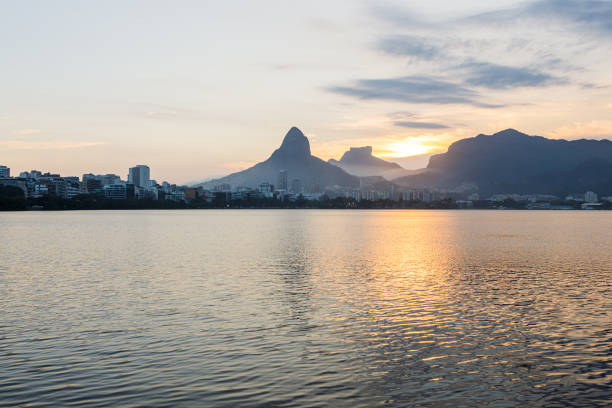 istock Sunset view at Rodrigo de Freitas Lagoon in Rio de Janeiro. 2188066783