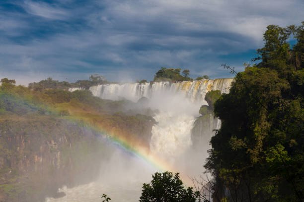 Iguazu Falls with a rainboe