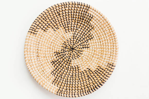 Basket is handmade and is colored using natural dyes. The designs are ethnic in origin. Handicraft product of Indigenous tribes in Brazil.