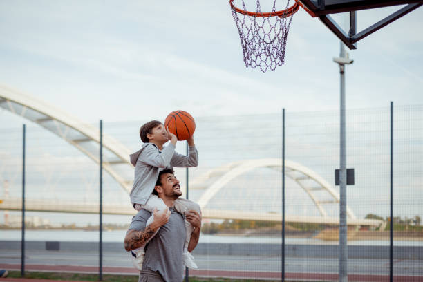 Together We Aim: Father Supporting Son’s Basketball Dream