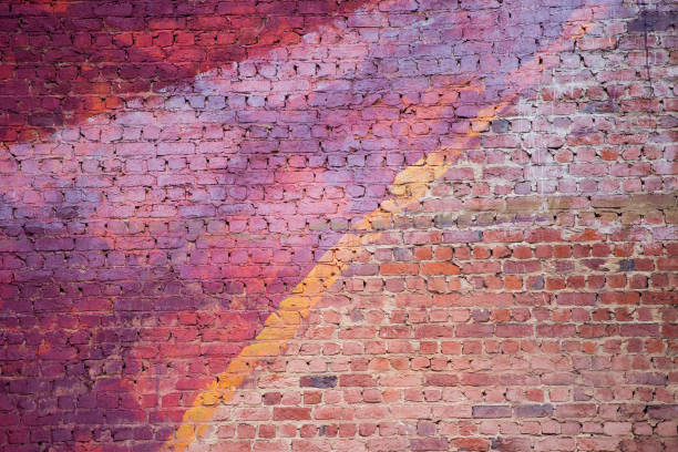 istock Closeup of a painted brick wall 2188083998