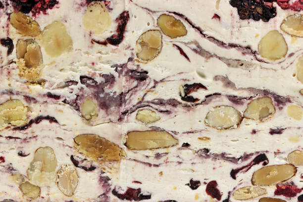 istock white nougat with forest berries for background use 2188091828
