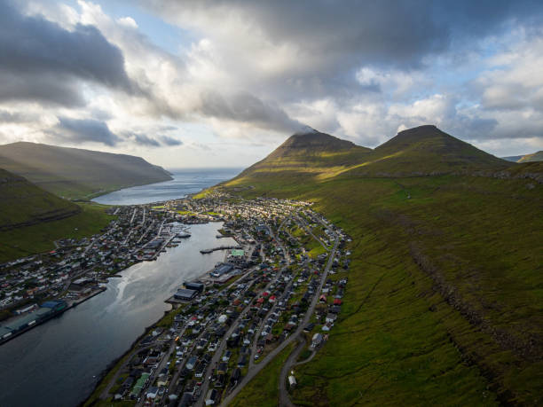 istock Faroe Islands aerial view 2188096850