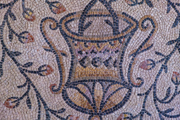 istock Authentic Roman mosaic, detail. 2188101675