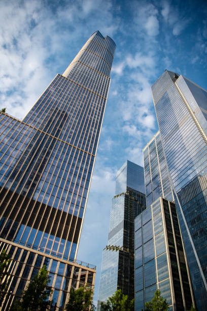 istock City downtown with skyscraper. Office building in business district. Skyscraper building architecture. Skyscraper with glassy facade. Skylines and cityscapes. Skyscraper in metropolis city 2188105774