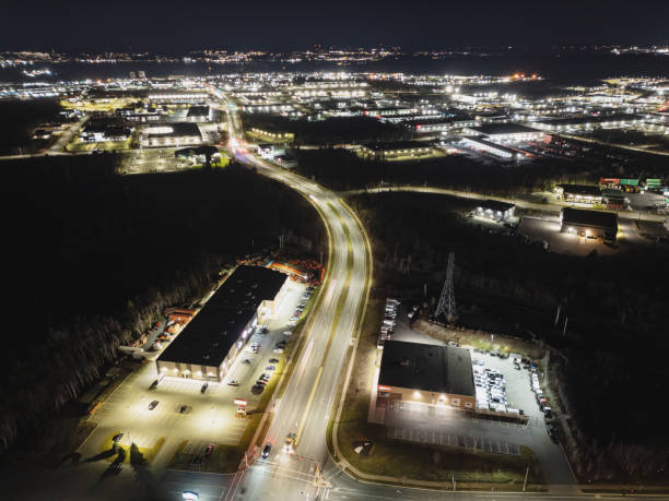 istock Aerial View of Retail Stores 2188109394
